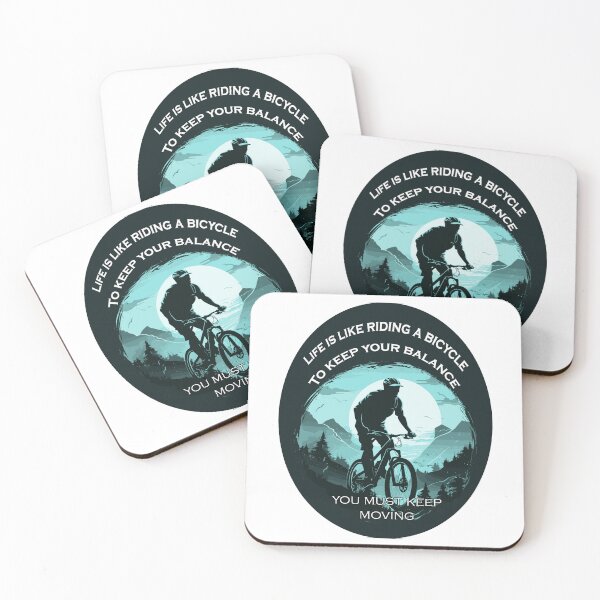 Item preview, Keep Your Balance – Inspirational Bicycle Quote by Einstein designed and sold by ArtsyExplorer.