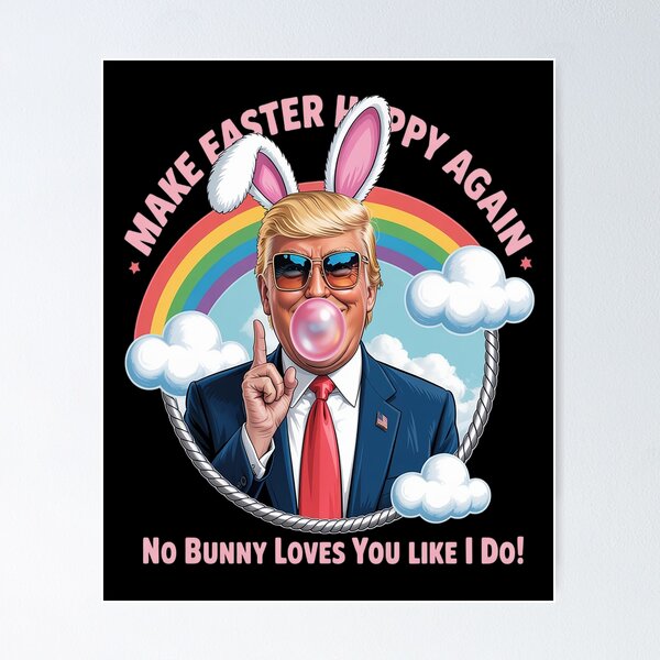 Item preview, Make Easter Happy Again Shirt, Funny Trump Easter designed and sold by splindoershop.