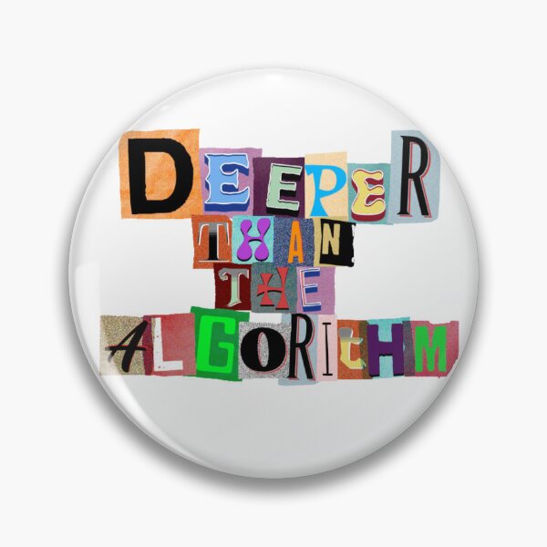 Item preview, Deeper Than the Algorithm – Gen Z Cutout Collage Design designed and sold by VVisionary11.