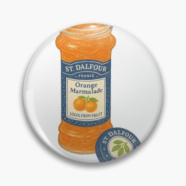Item preview, Vintage Orange Marmalade Jar Print – Retro Watercolor Kitchen Wall Art for Foodies & Chefs designed and sold by weirdfishes123.