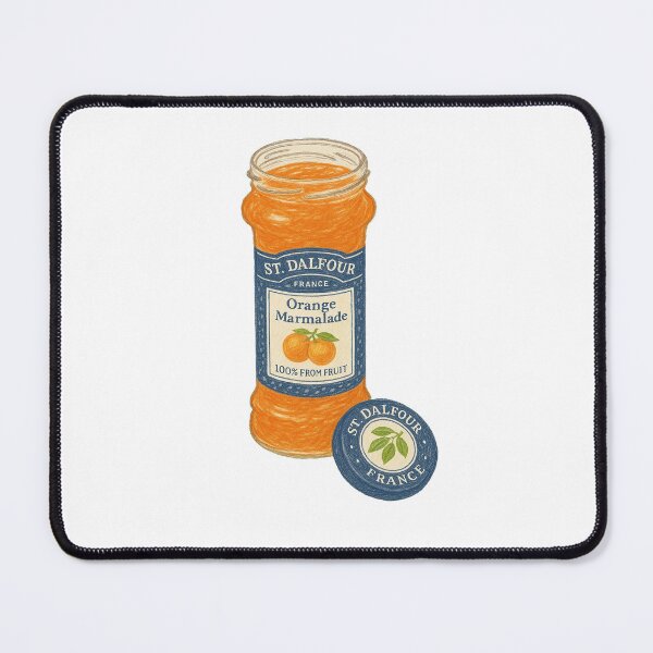 Item preview, Vintage Orange Marmalade Jar Print – Retro Watercolor Kitchen Wall Art for Foodies & Chefs designed and sold by weirdfishes123.
