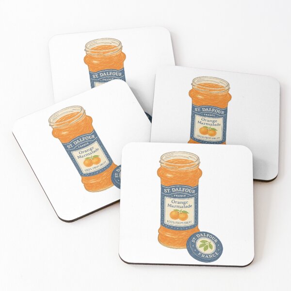 Item preview, Vintage Orange Marmalade Jar Print – Retro Watercolor Kitchen Wall Art for Foodies & Chefs designed and sold by weirdfishes123.