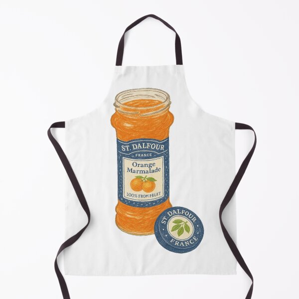 Item preview, Vintage Orange Marmalade Jar Print – Retro Watercolor Kitchen Wall Art for Foodies & Chefs designed and sold by weirdfishes123.