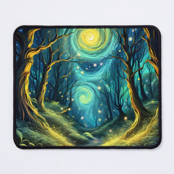 Item preview, Mistical forest at night designed and sold by BohoShopHU.