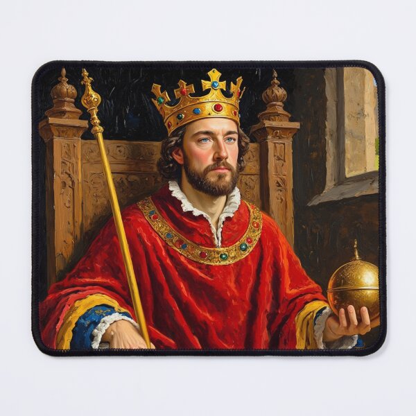Item preview, Portrait of King Alfred the Great of England designed and sold by Vintage Designs +.