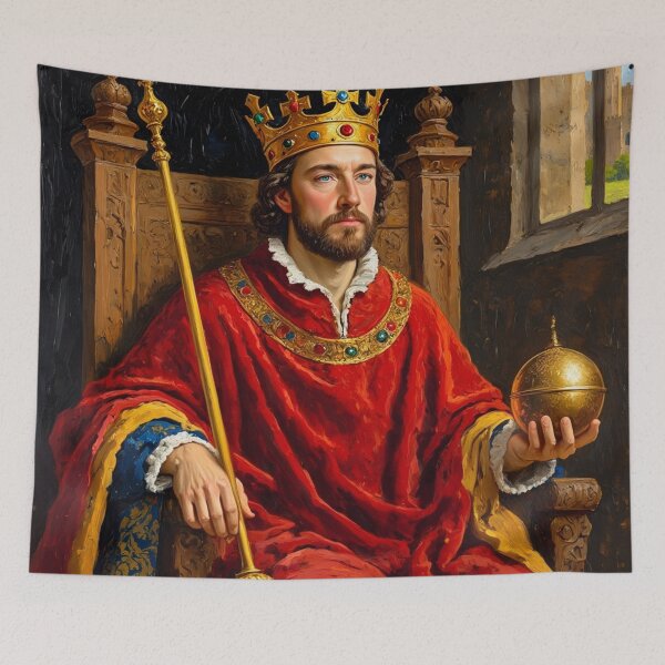 Item preview, Portrait of King Alfred the Great of England designed and sold by Vintage Designs +.