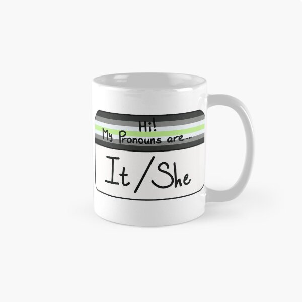 Item preview, Hi My Pronouns Are - It She - Agender Pride Edition designed and sold by Beelixir.
