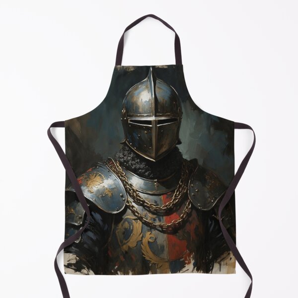 Item preview, Medieval English Knight vintage style portrait art designed and sold by Vintage Designs +.