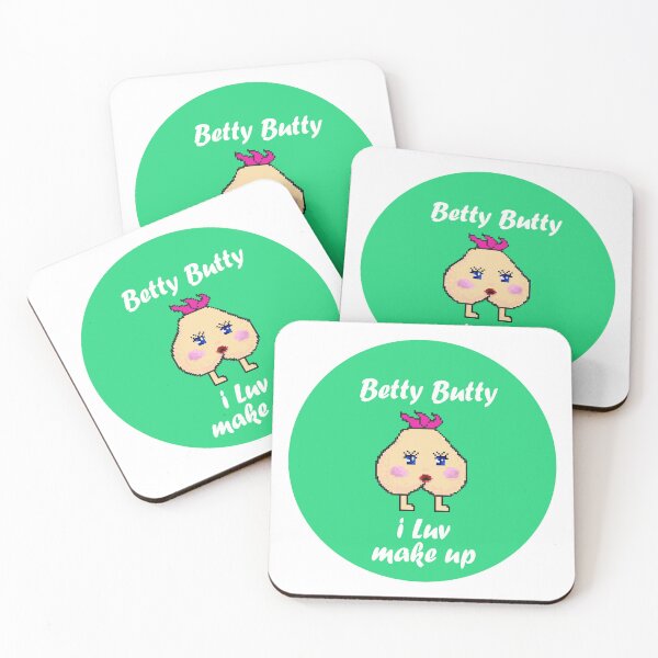 Item preview, Betty Butty - I luv make up, Pixel Cartoon character  designed and sold by AASparksDesigns.