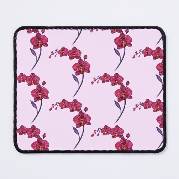 Item preview, Violet Pink Orchid Flower branch illustration designed and sold by Scarlet Swan.