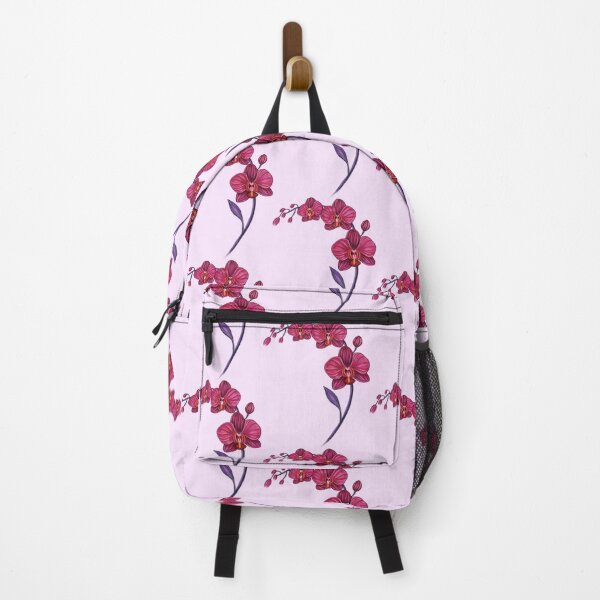 Item preview, Violet Pink Orchid Flower branch illustration designed and sold by Scarlet Swan.