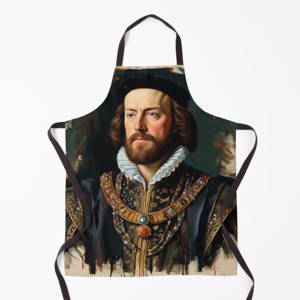 Item preview, Portrait of Henry VII with beard vintage painting art designed and sold by Vintage Designs +.