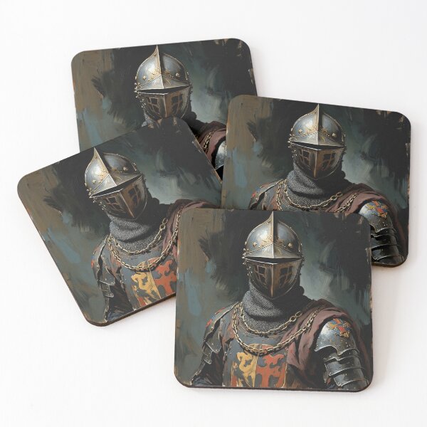 Item preview,  Medieval English Knight vintage style portrait art designed and sold by Vintage Designs +.