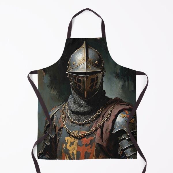 Item preview, Medieval English Knight vintage style portrait art designed and sold by Vintage Designs +.