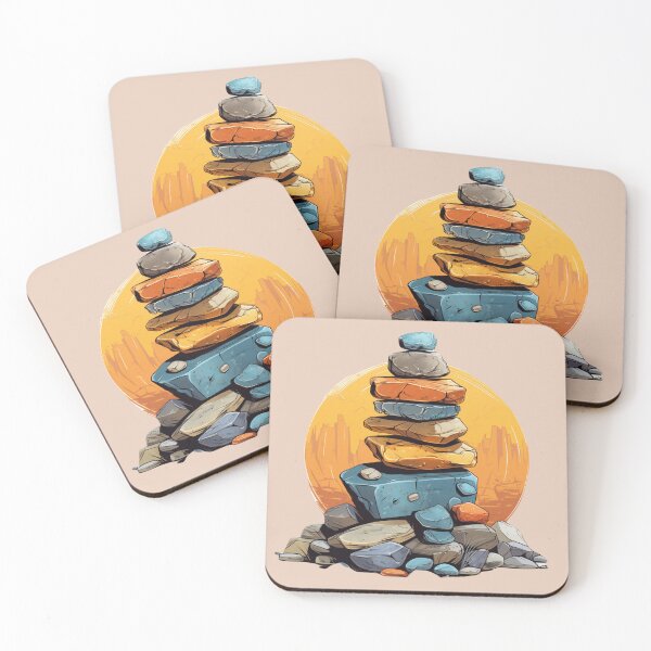Item preview, Zen Stacked Rocks designed and sold by Myra365Art.