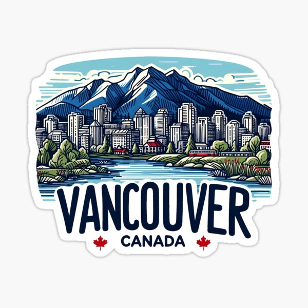 Aperçu de l'œuvre Vancouver Colombie-Britannique Canada Résumé créée et vendue par HowToCanadian.
