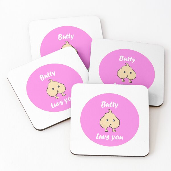 Item preview, Baby Butty - Luvs You (pink), Pixel Character, Quotes  designed and sold by AASparksDesigns.
