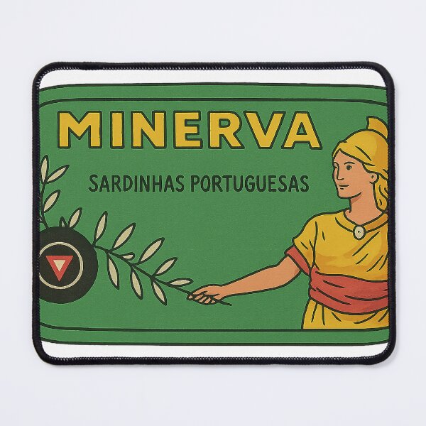 Item preview, Vintage Minerva Sardine Label Art Gift for Retro Kitchen Lovers designed and sold by weirdfishes123.