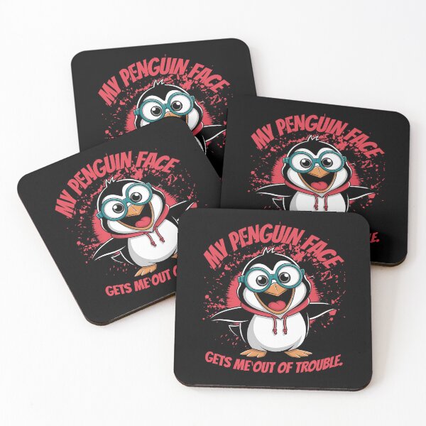 Item preview, My Penguin Face Gets Me Out of Trouble designed and sold by Belarte.shop.