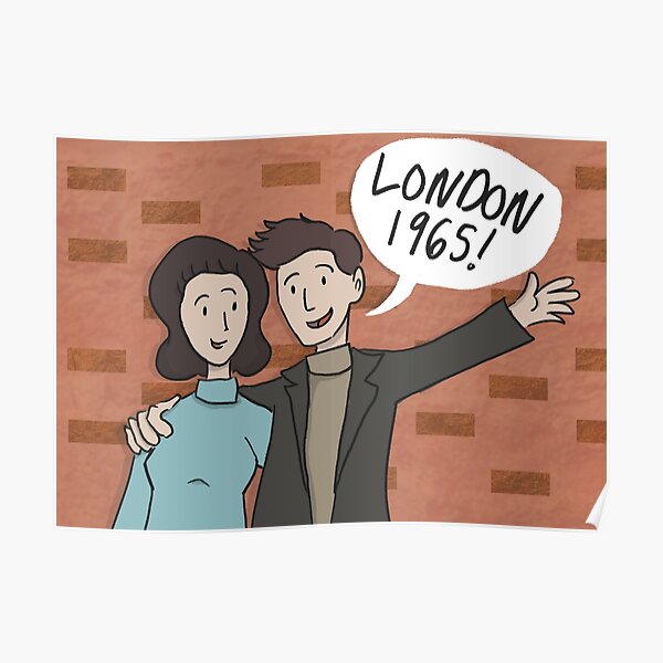 LONDON 1965 DOODLE Poster