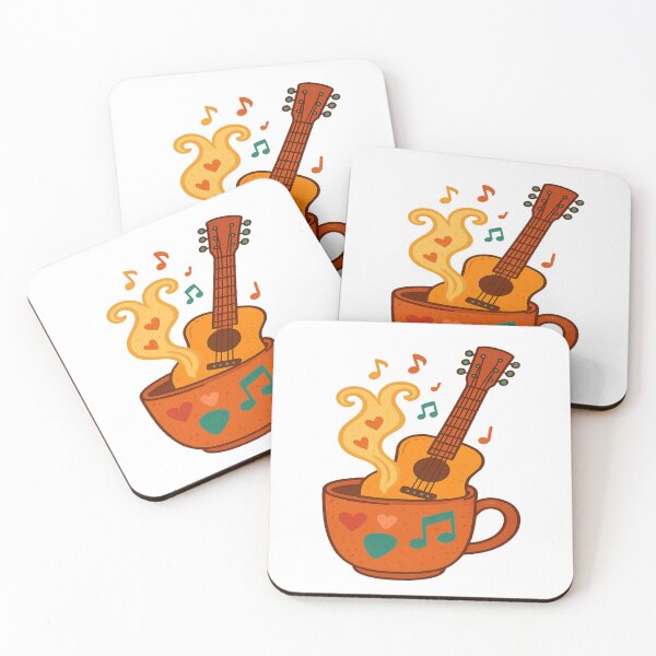 Item preview, Caffeine & Chords: A Guitarist's Morning Muse designed and sold by Globalcitytees.