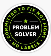 Problem Solver Seal - No Markup! Sticker