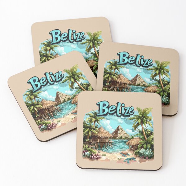 Item preview, Belize - Caribbean Coast & Mayan Heart designed and sold by Myra365Art.