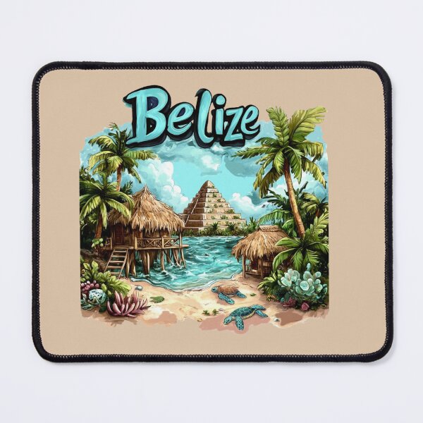 Item preview, Belize - Caribbean Coast & Mayan Heart designed and sold by Myra365Art.