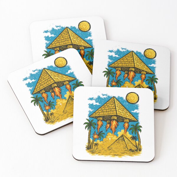 Item preview, Alien Pyramid Landing – Ancient Invasion Sci-Fi T-Shirt designed and sold by Tabu Touch.