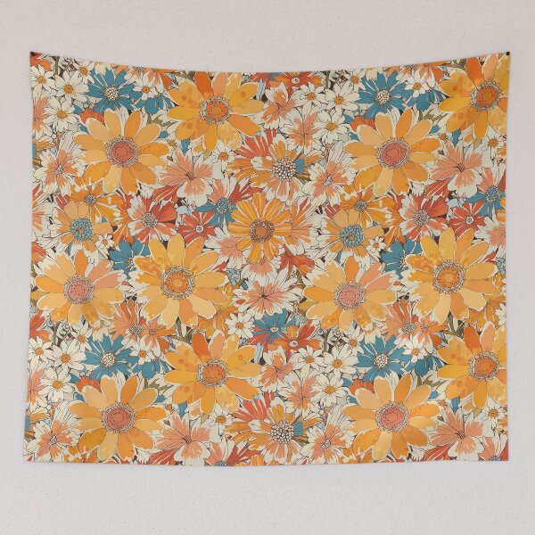 Artikelvorschau, Vintage-Blumenpower entworfen und verkauft von CoolPixels.