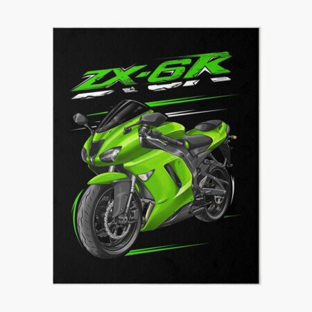 Kawasaki Ninja Zx6r Art Board Prints for Sale | Redbubble