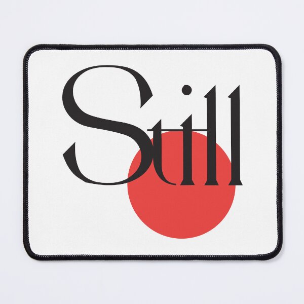 Item preview, Still – Zen Minimalist Typography Print with Red Dot designed and sold by studioawat.