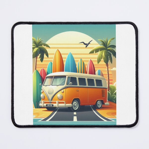 Item preview, Beach Bound – Surf Bus in Summer Paradise  designed and sold by ashokreddy343.
