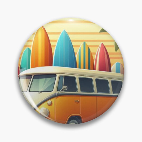 Item preview, Beach Bound – Surf Bus in Summer Paradise  designed and sold by ashokreddy343.
