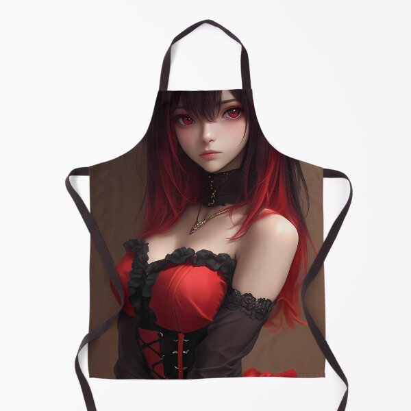 Artikelvorschau, Anime Gothic Girl Crimson Korsett Piercing Red Eyes Rose entworfen und verkauft von Cautenjari.