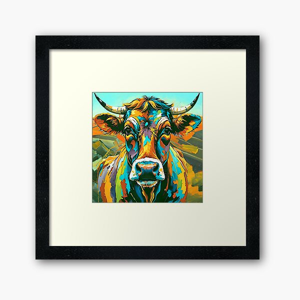 Item preview, Cow Portrait designed and sold by ViaARTfactory.