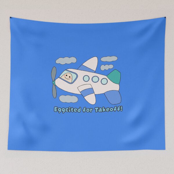 Item preview, Eggcited for Takeoff! designed and sold by PandaVibe Prints.