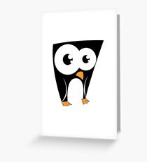Penguin Cartoon Greeting Card