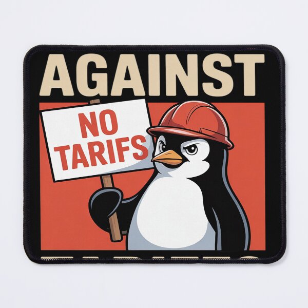 Item preview, No Tariffs Penguin Resist Penguins Protest Against Tariffs designed and sold by Nekusa.