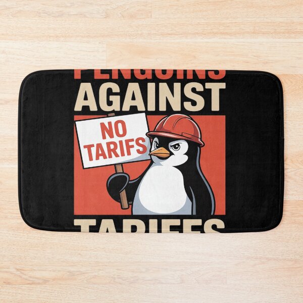 Item preview, No Tariffs Penguin Resist Penguins Protest Against Tariffs designed and sold by Nekusa.