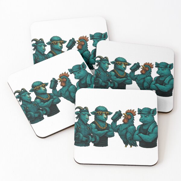 Item preview, Buff Barnyard Animals designed and sold by Mjonkey.