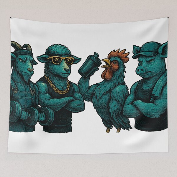 Item preview, Buff Barnyard Animals designed and sold by Mjonkey.