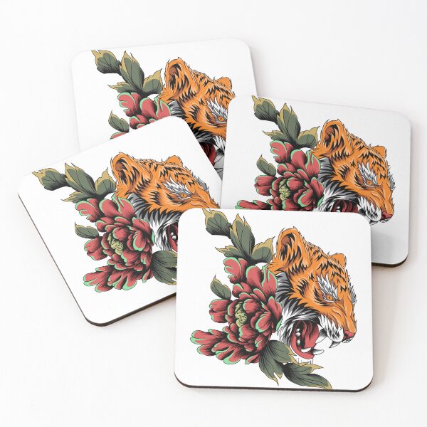 Item preview, Roaring Tiger Flowers designed and sold by PCGraphicStudio.