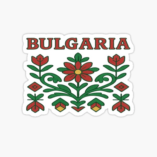 Item preview, Bulgaria Folk Motif with Back Text designed and sold by WildVision-79.