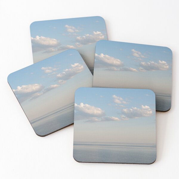 Item preview, Peaceful Seaside with Floating Cloud Puffs designed and sold by Georgia Mizuleva.