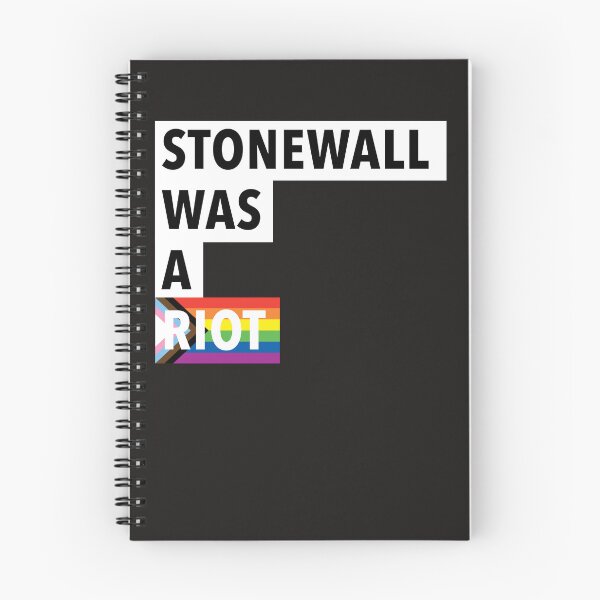 Item preview, PRIDE Collection: Stonewall Was A Riot, LGBTQ+ Pride History Typography Art designed and sold by Rebecca Creates....