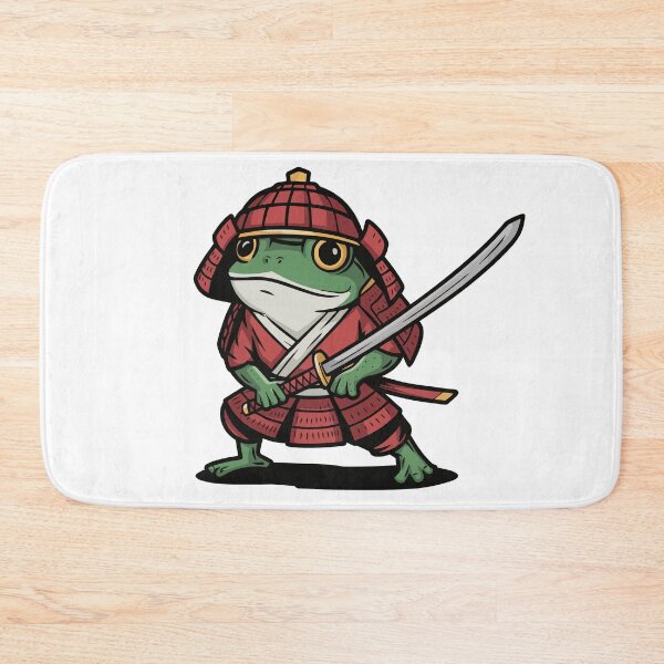 Item preview, Cute Frog Samurai designed and sold by pinklamas.
