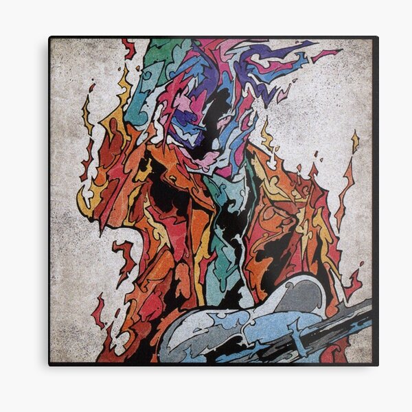 Miyavi Firebird Designs Metal Print