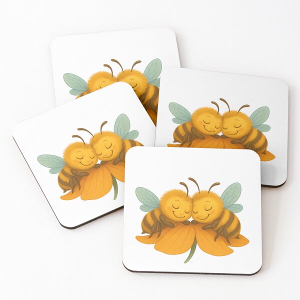 Item preview, “Adorable Cartoon Bees - Cute Honey Vibes” designed and sold by Jari’s shop.