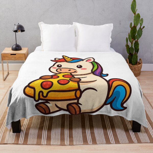 Item preview, Cute Unicorn Eating Pizza designed and sold by k3rstman1.